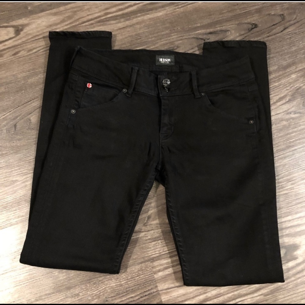 HUDSON black Collin skinny jeans #W42CCN